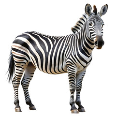 zebra isolated on white