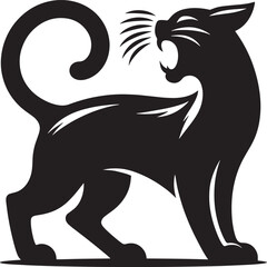 black cat silhouette