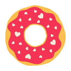 Cute Valentine's Day Icons with Hearts and Love Messages