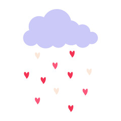 Cute Valentine's Day Icons with Hearts and Love Messages