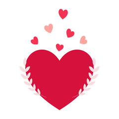 Valentine's Day Illustrations Featuring Hearts and Sweet Treats