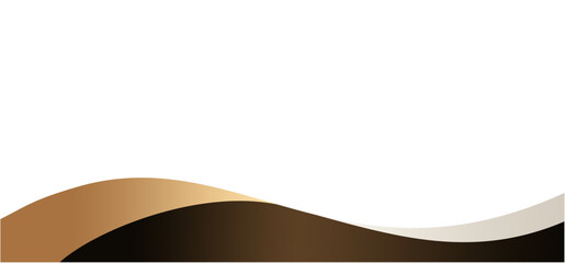 gold premium wave footer