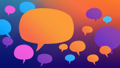 Generated image Speech Bubbles background banner size