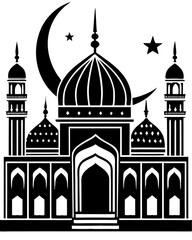 taj mahal vector illustration