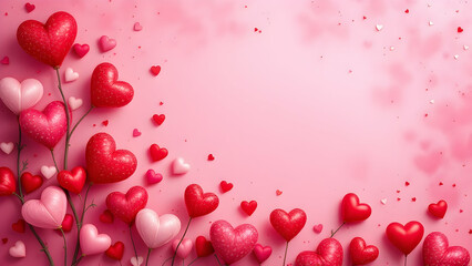 Obraz premium Valentines background copy space area
