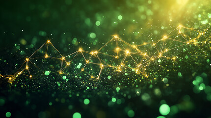 abstract green network background