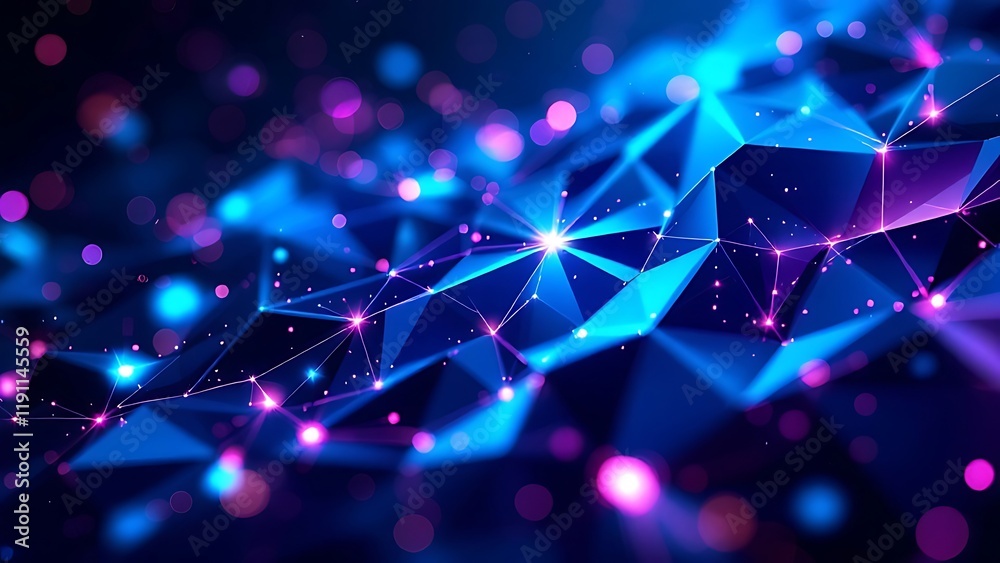 Poster ai and computer brain. high technology, digital big data concept. neural network, blockchain cloud t