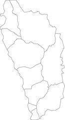 Simple Dominica Map Outline 