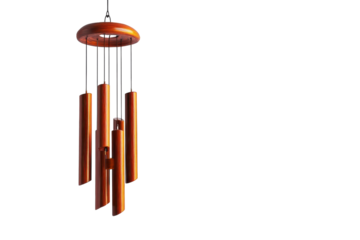 Elegant Wind Chime Hanging in a Peaceful Garden