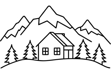 house in the mountains