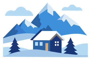winter mountain landscape