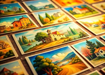 Obraz premium Vintage Animation Frames: Retro Cartoon Characters Ready for Your Projects