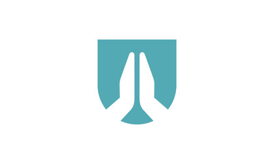 a graphic image with a prayer theme, on a white background. vector graphic base.