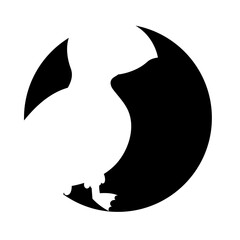 Black and white dodo bird © Janaloka