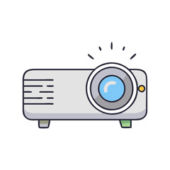 classroom projector vector icon, classroom projector vector illustration - simple illustration of classroom projector, perfect for logos and iconsclassroom projector 