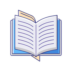 open book vector icon, open book vector illustration - simple illustration of open book, perfect for logos and iconsopen book 