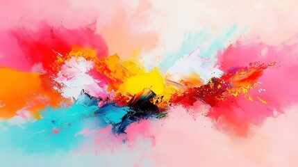 Fototapeta premium Diversity and Inclusion Panels, engaging discussions on racial equity progress and challenges, complemented by an abstract watercolor painting reflecting themes of unity and understanding.