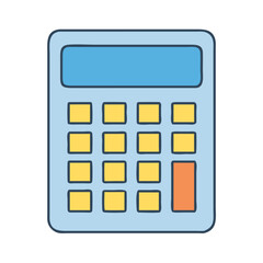 calculator vector icon, calculator vector illustration - simple illustration of calculator, perfect for logos and iconscalculator 