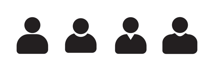 User icon vector set. 