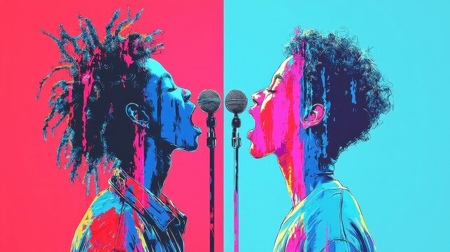 Celebrating Black Voices in Poetry, a vibrant showcase of powerful verses and line art honoring the legacy and impact of Black poets through time.
