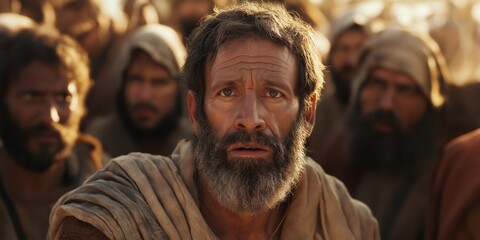 Obraz premium Jacob's Return to His Father's House, Isaac's Death, and Joseph's Coat of Many Colors - A Cinematic Family Drama