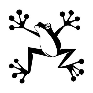 froge vector silhouette illustration black