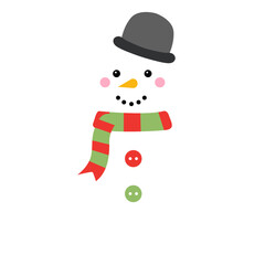 Cute Winter Snowman