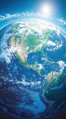 Fototapeta premium Aerial view of earth natural textures global landscape vibrant environment high perspective natural beauty