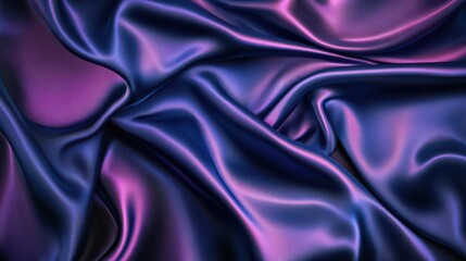 Fototapeta premium Elegant Purple and Blue Satin Fabric Texture