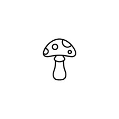 mushroom icon isolated on transparent background

