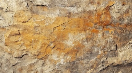 Obraz premium Natural Rock Texture with Orange and Gray Patterns
