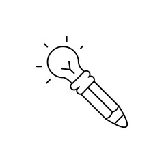Creative bulb Icon, vector illustration