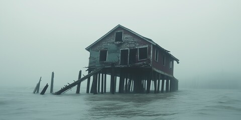 House in Peril – Hurricane-Driven Destruction