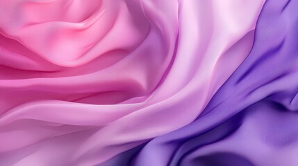 Obraz premium Elegant Pink and Purple Silks Draped Gracefully