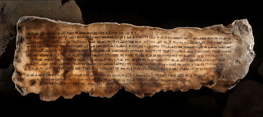 Fototapeta premium 3,000-Year-Old Inscription Found in Jerusalem’s Ophel – Earliest Known Hebrew Writing from Time of Solomon