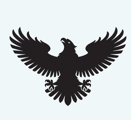 eagle silhouette icon 