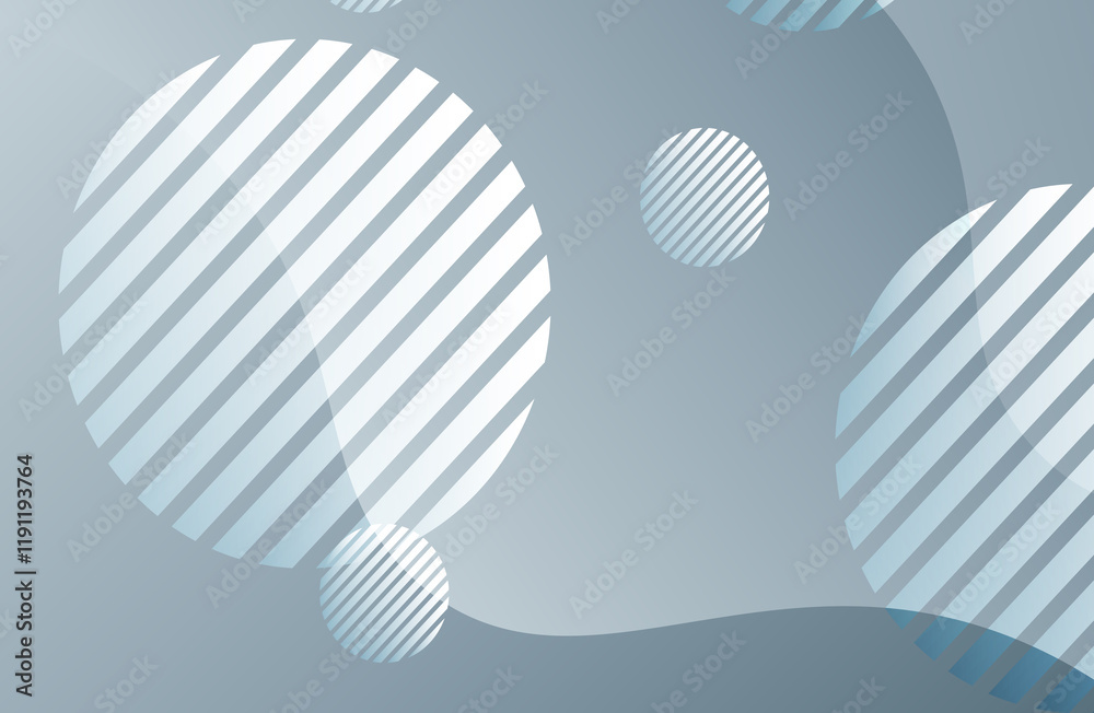 Fototapete abstract geometric background with gradient circles. modern design template.
