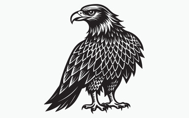 Eagle silhouette black