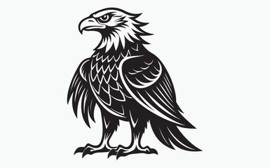 Eagle silhouette black