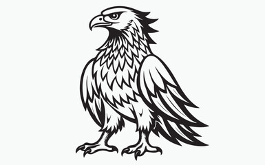 Eagle silhouette black