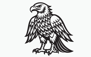 Eagle silhouette black