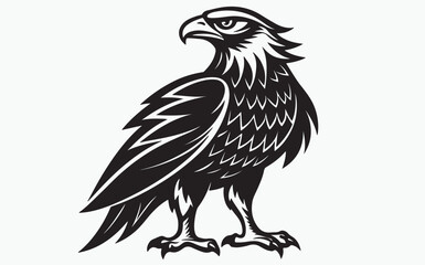 Eagle silhouette black
