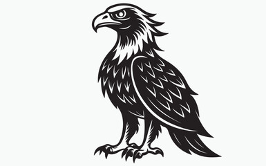 Eagle silhouette black
