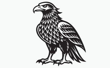 Eagle silhouette black