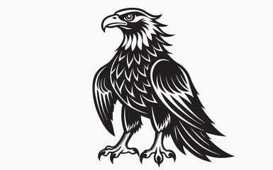 Eagle silhouette black
