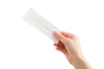 Woman Holding a Shopping Receipt