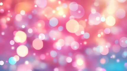 Fototapeta premium Colorful Bokeh Lights Background for Design and Decoration