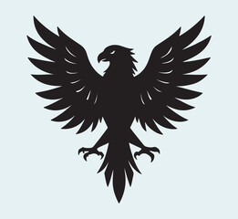 Eagle silhouette black