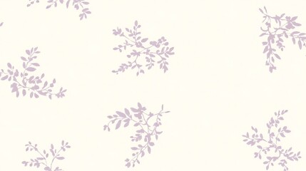 Obraz premium Delicate Lavender Floral Branches On White Background