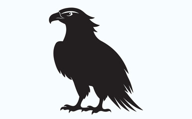 Eagle black silhouette art